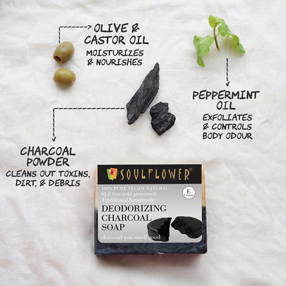 handmade activated charcoal soap