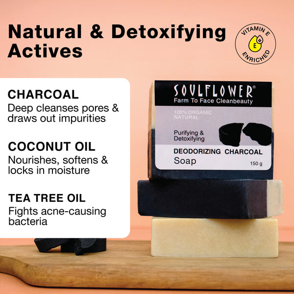 Activated Charcoal Soap for Pollution Protection