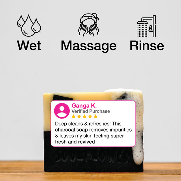 Activated Charcoal Soap for Pollution Protection