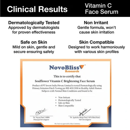 Vitamin C Serum - Dermatologically Tested by Novo Bliss