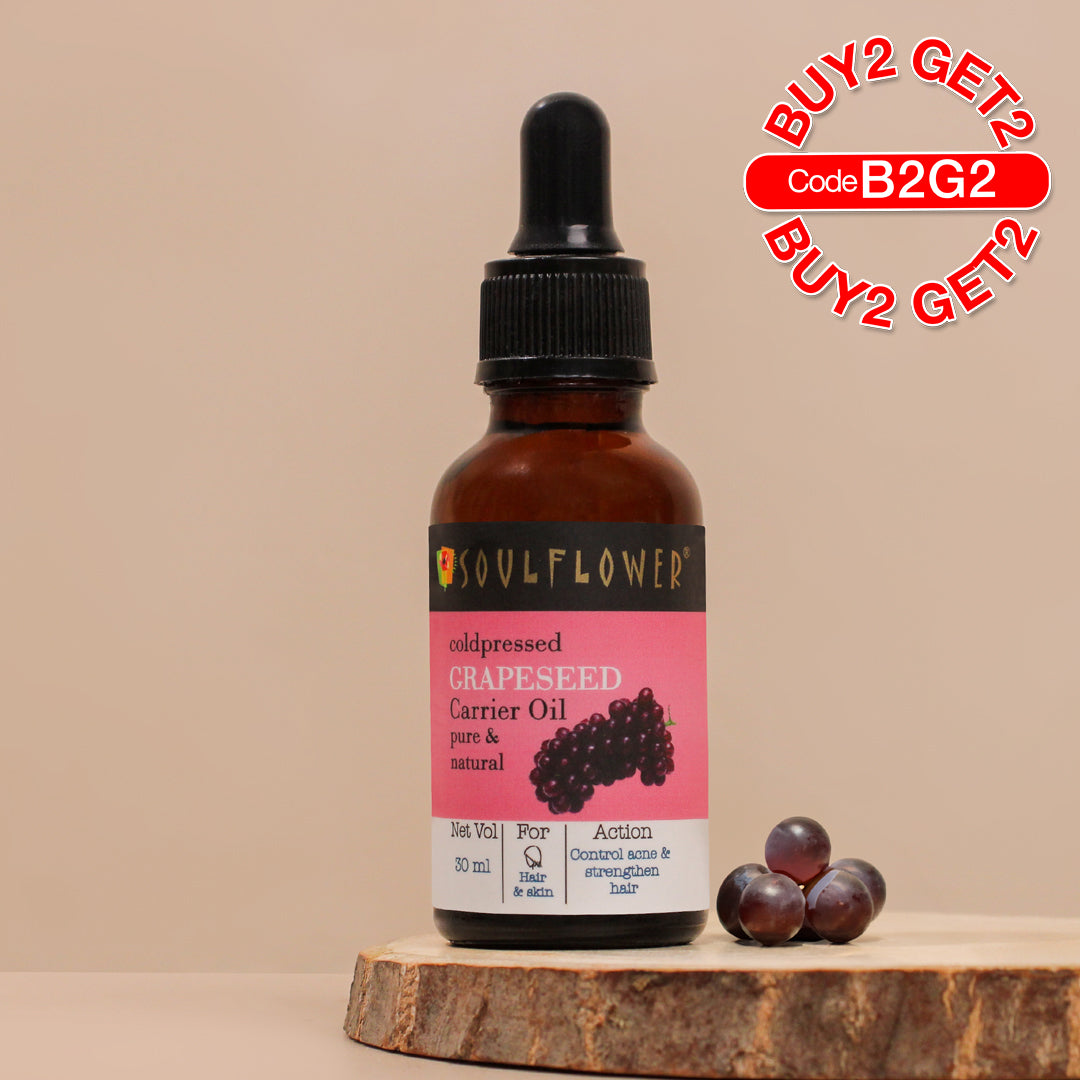 Grapeseed Oil for Frizz-Free Hair & Moisturized Even Skin Tone