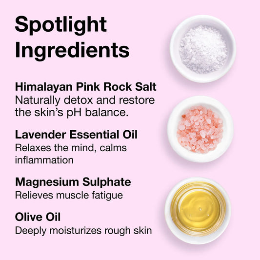 Lavender Himalayan Pink Rock Bath Salt