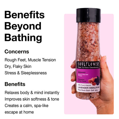 Lavender Himalayan Pink Rock Bath Salt