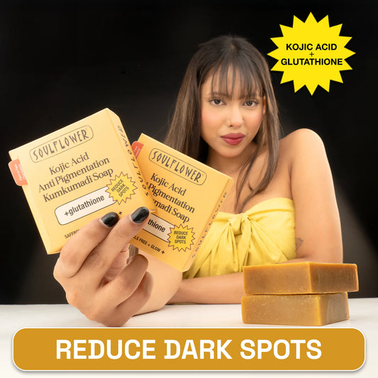 Kojic Acid Anti Pigmentation Kumkumadi Soap Pack 2 - Soulflower