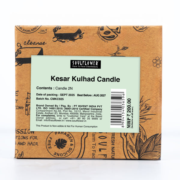 Kesar Kulhad Candle Set
