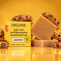 Kojic Acid Anti Pigmentation Kumkumadi Soap Pack 2 - Soulflower