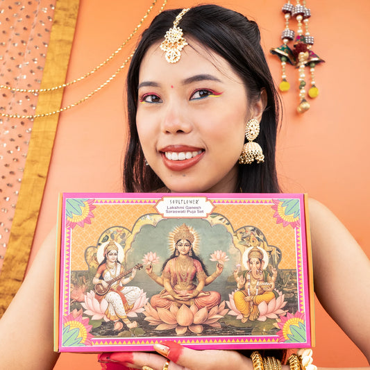 Lakshmi Ganesh Saraswati Puja Set
