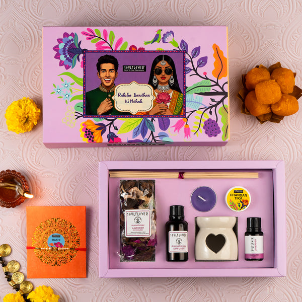 Rakhi Gift with Lavender ki Mehak