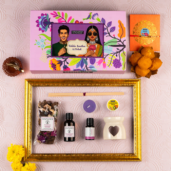 Rakhi Gift with Lavender ki Mehak