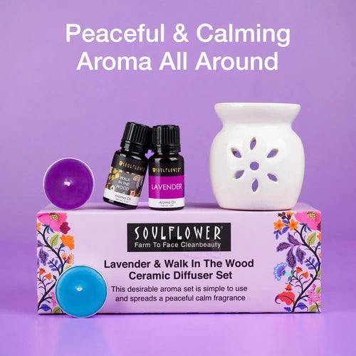 Premium Collection of Handpicked Fragrances with Ceramic Diffuser and Candle Set – Perfect for Home Décor, Aromatherapy, and Gifting.