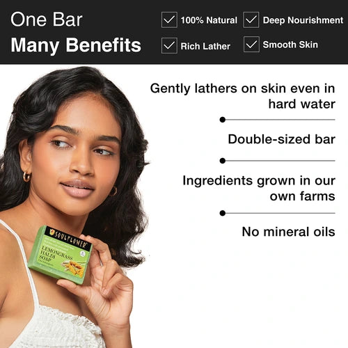 Benefit of lemongrass and haldi soap