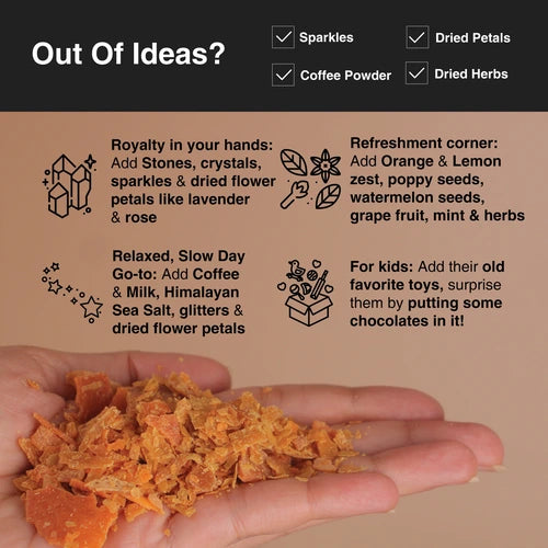 Mix and match many ingredients to make your own soap