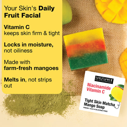 Niacinamide Mango Matcha Vitamin C Soap