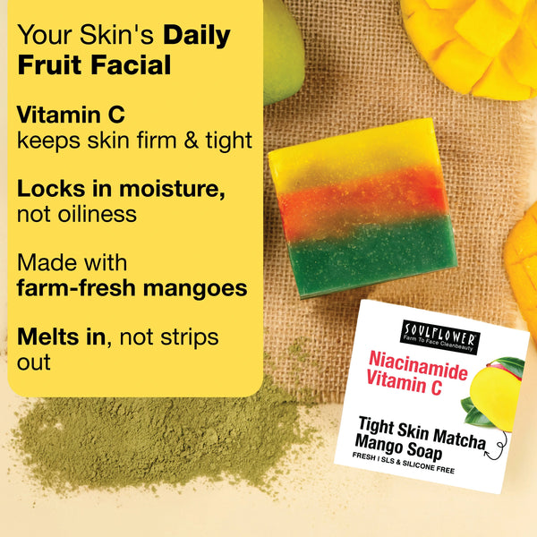 Niacinamide Mango Matcha Vitamin C Soap