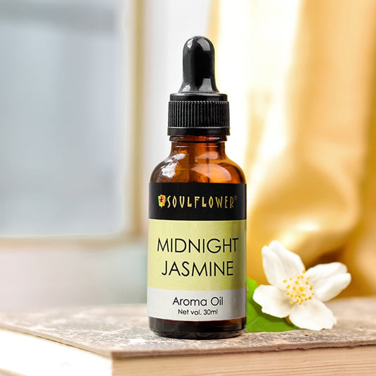 Midnight Jasmine Fragrance Oil for Diffuser, Calming Floral Aroma for Bedroom, Luxury Home Fragrance by Soulflower