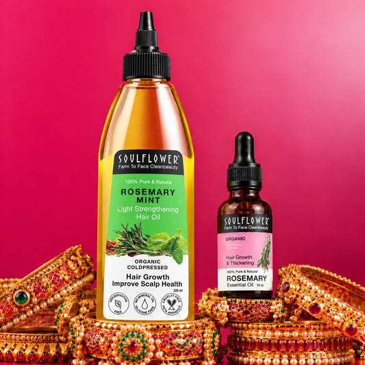 Rosemary Essential Oil + Lightweight Mint Hair Oil
