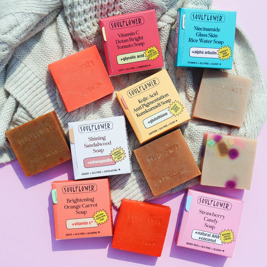 Set of 6 Brightening Summer Soaps