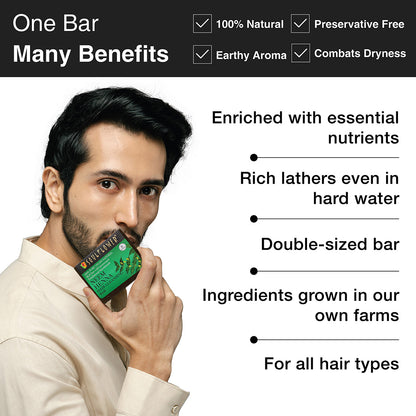 Benefits of Neem Henna Shikakai Anti-Dandruff Bar