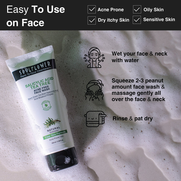 Facewash for all skin types which can be easy to use