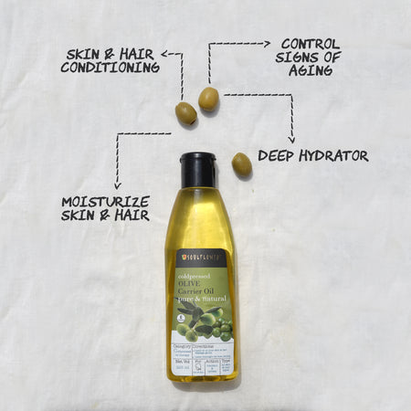 Cold Pressed Olive Oil for Nourished Hair and Skin