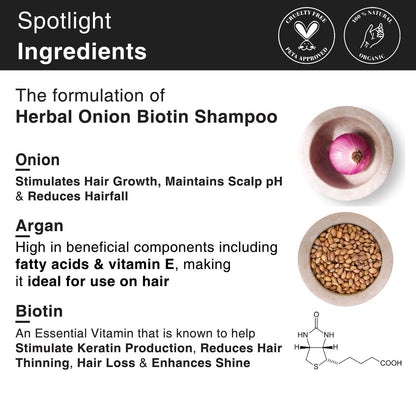 Herbal Biotin Onion Argan Shampoo