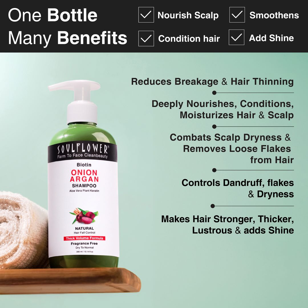 Benefits Biotin Onion Argan Shampoo