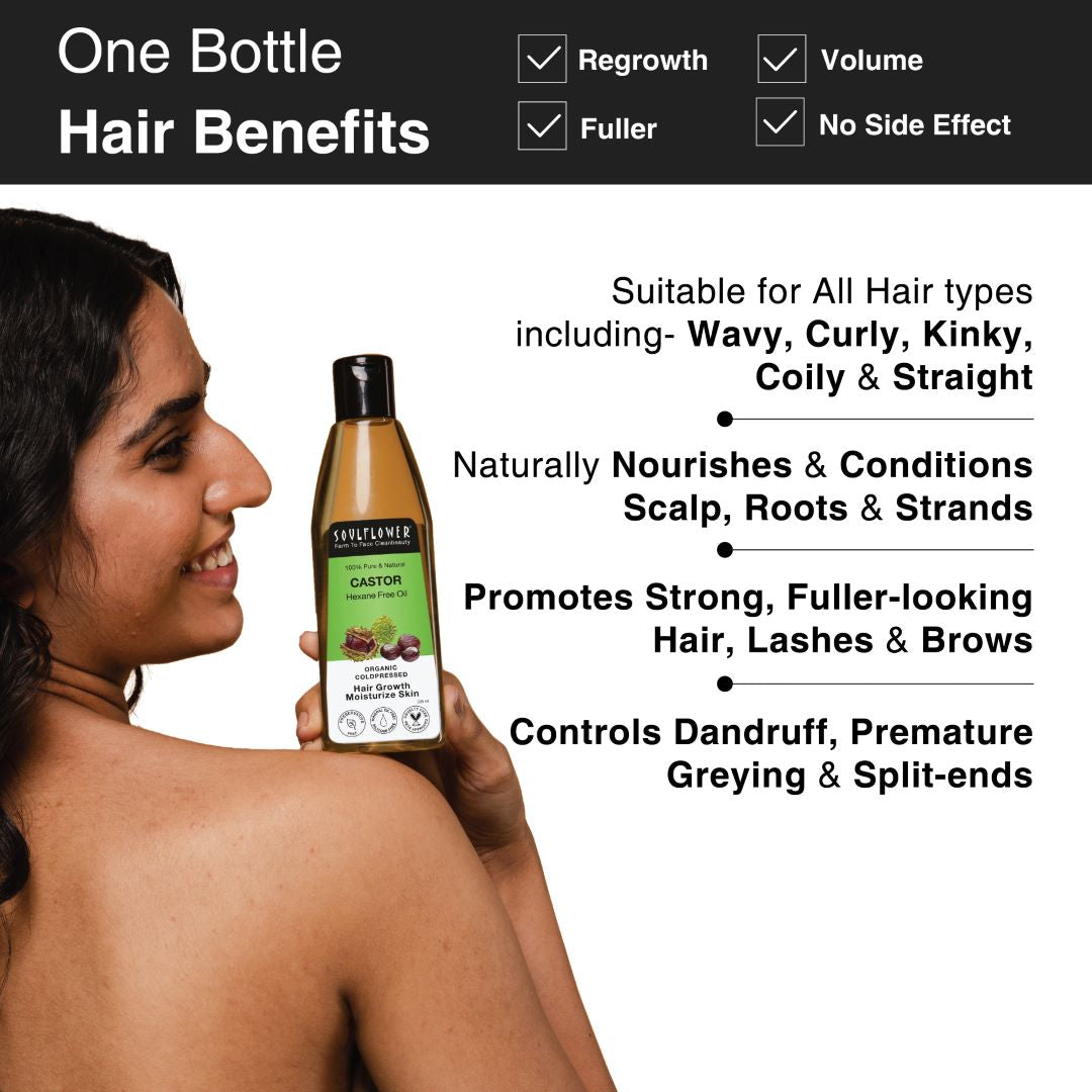 benefits of organic castor hair oil