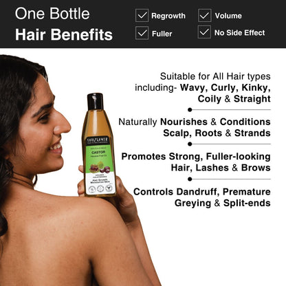 benefits of organic castor hair oil