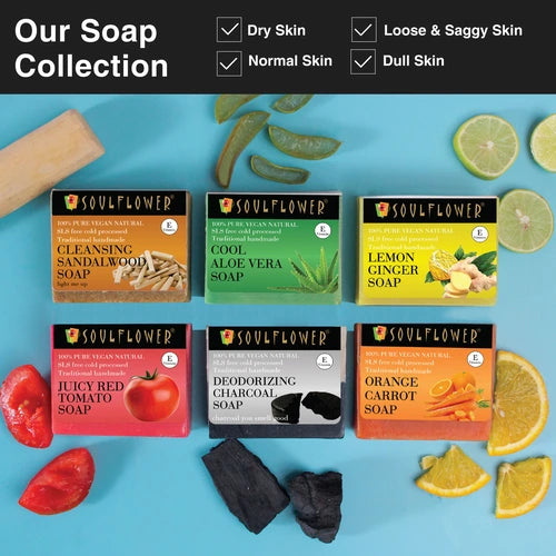 natural soap collection by Soulflower