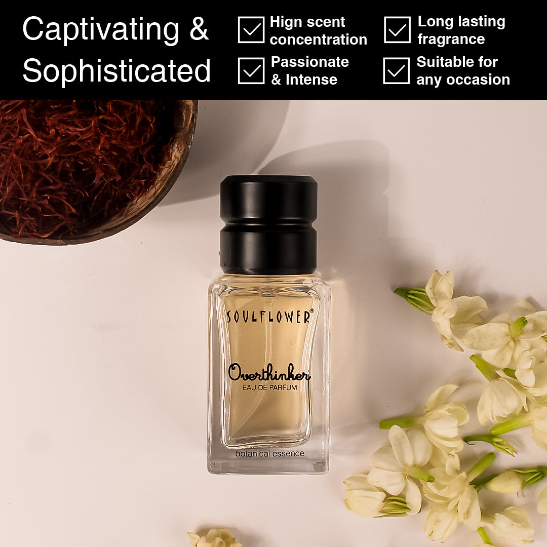 Overthinker Eau De Parfum - Long Lasting Strong Fragrance Perfume with 15% Essential Oils