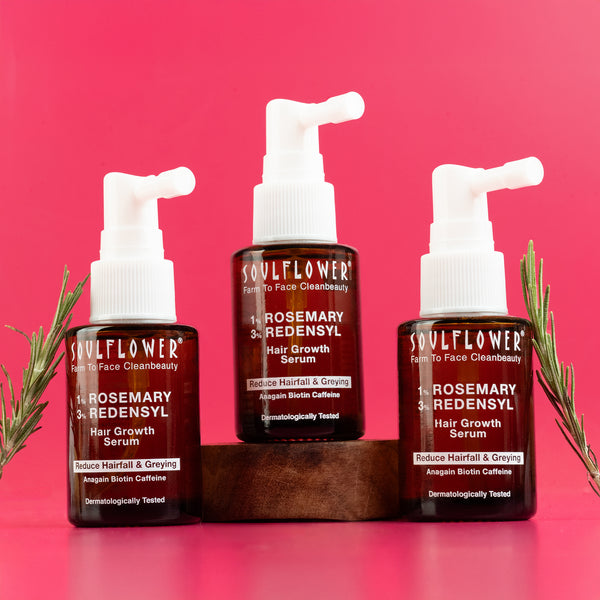 Clinically Proven Rosemary Redensyl Hair Growth Serum with Rosemary 1% Redensyl 3% Anagain 4% and Melanogray 1%