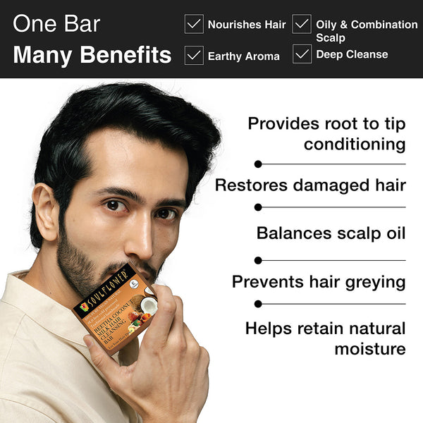 Benefits of Reetha Coconut Milk Hair Cleansing Bar to nourish hair 