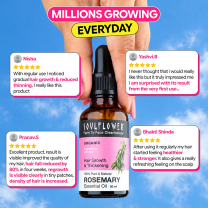 3X Rosemary Hair Growth Routine