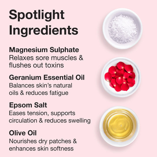 Rose Geranium Epsom Bath Salt