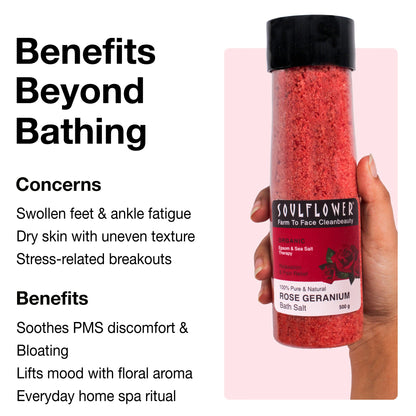 Rose Geranium Epsom Bath Salt