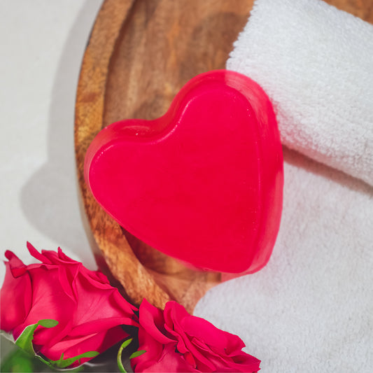 Experience the luxurious touch of Soulflower Rose Pure Glycerin Soap bar, handcrafted with the essence of natural roses for a gentle and nourishing cleanse.