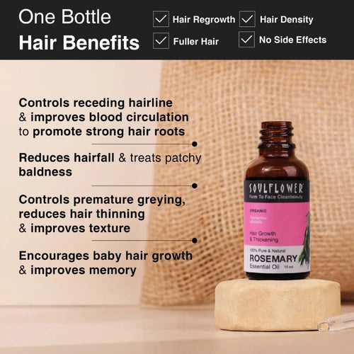 Castor Oil + Rosemary Essential Oil Duo