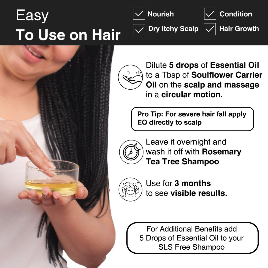 Easy To Use On Hair - Rosemary Hair Oil Duo