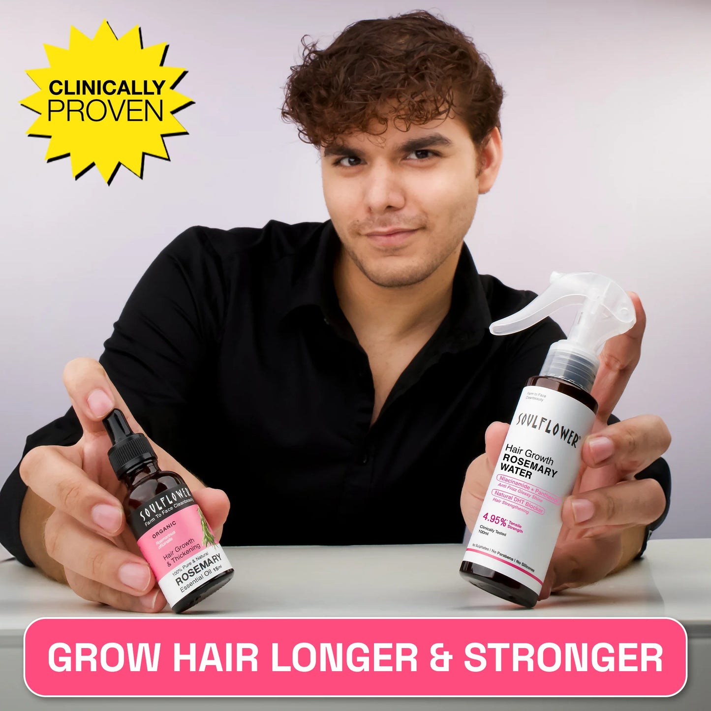 Rosemary Essential Oil & Water for Hair Growth