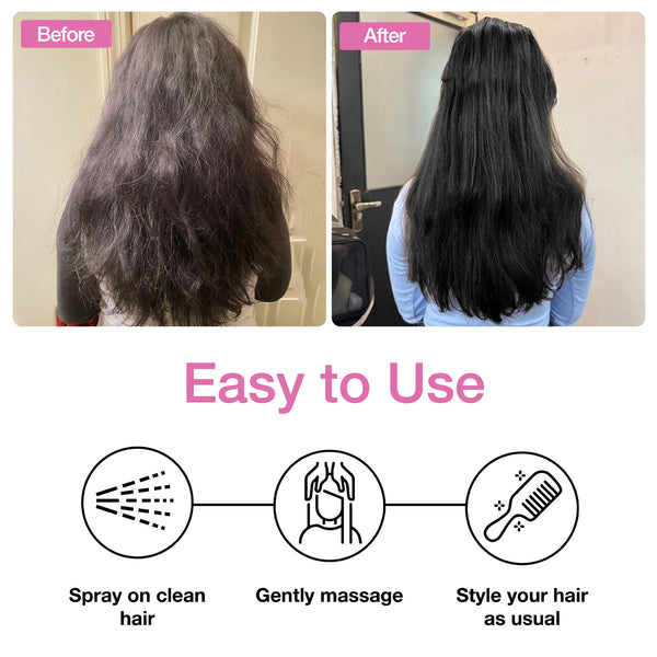 Rosemary Water Hair Spray with 1% Niacinamide for Hair Growth & Frizz Control