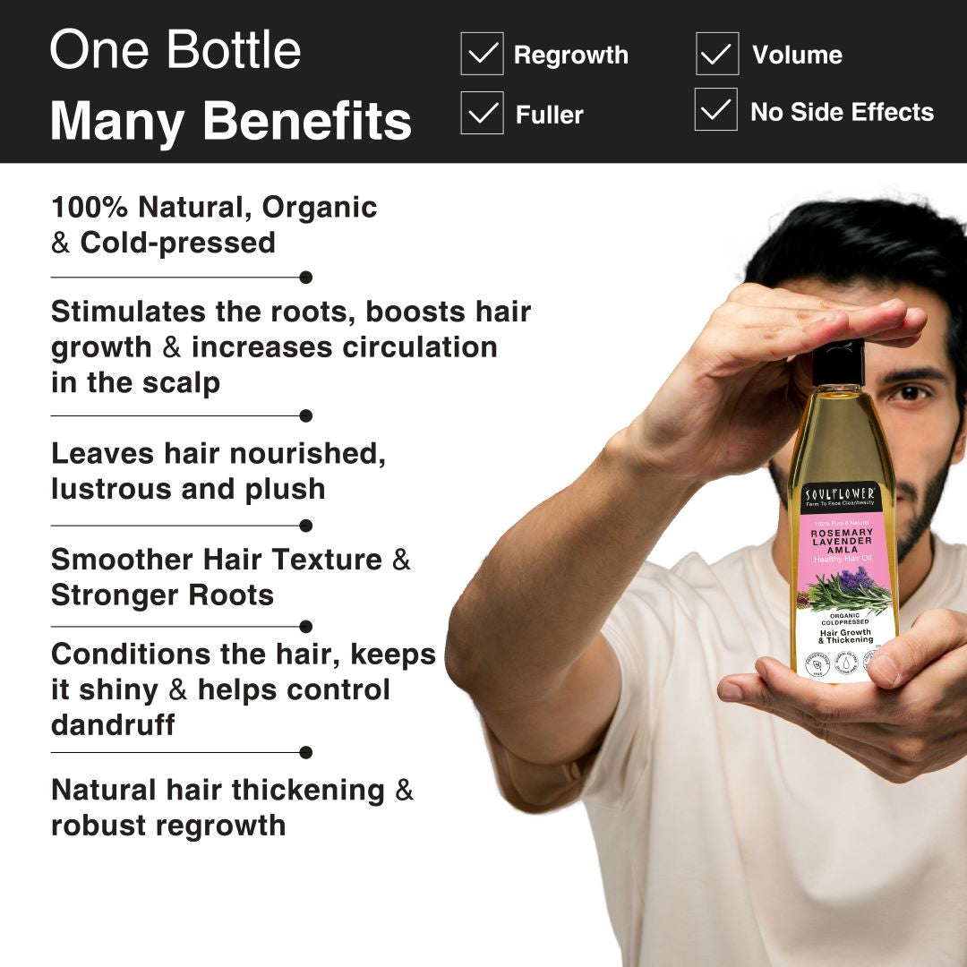 soulfower rosemary oil stimulate hair growth