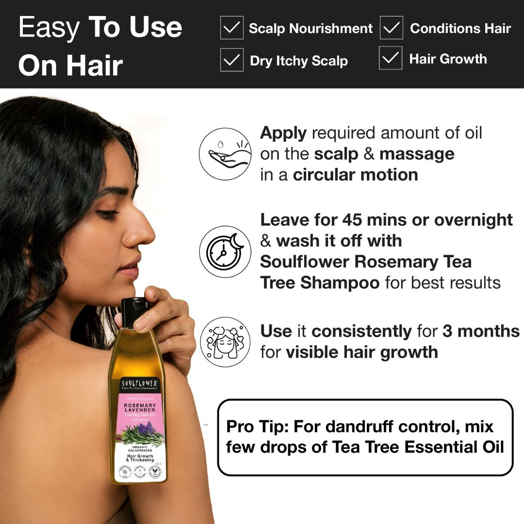 Rosemary Lavender healthy hair oil for growth