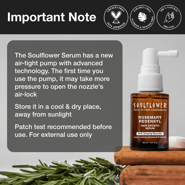 Note for rosemary redensyl hair serum users