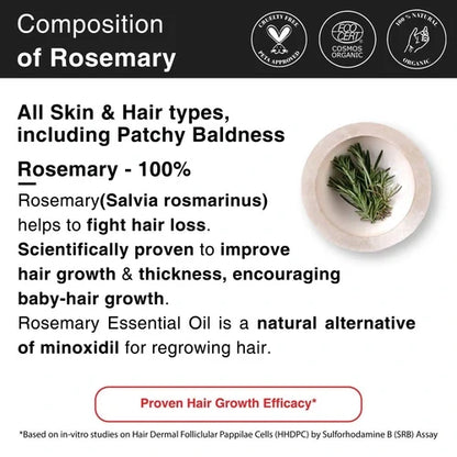 Clinically Tested Rosemary Essential Oil for Hair Growth (30ml * 3)