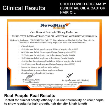 Castor Oil + Rosemary Essential Oil Duo