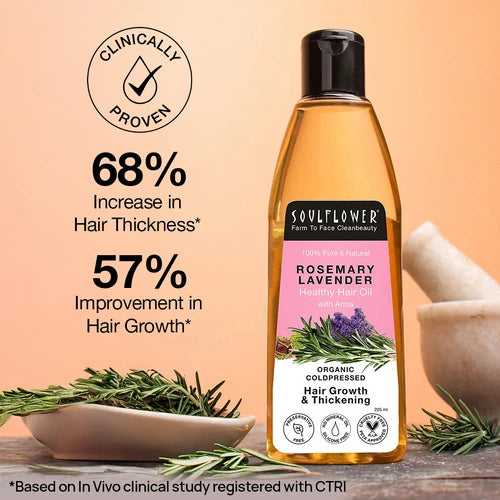 Rosemary Lavender Hair Oil with Amla for Hair Growth