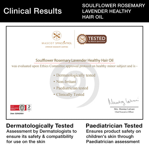 Clinically Proven Rosemary Lavender Hair Oil for 2X New Regrowth