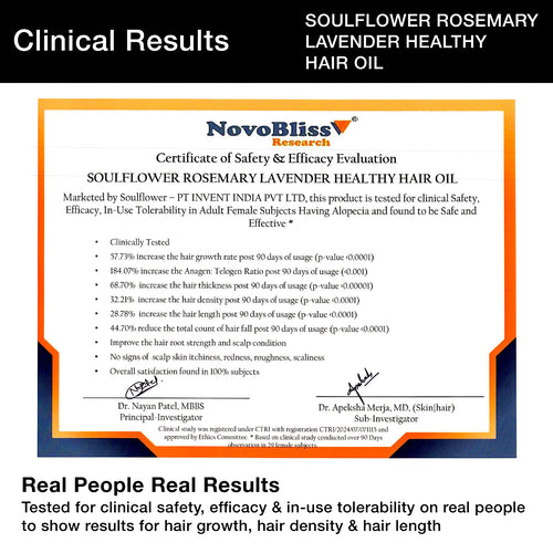 Clinically Proven Rosemary Lavender Hair Oil for 2X New Regrowth