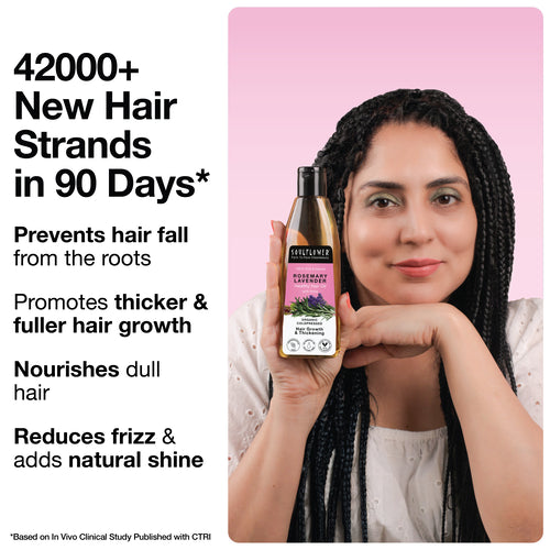 Clinically Proven Rosemary Lavender Hair Oil for 2X New Regrowth