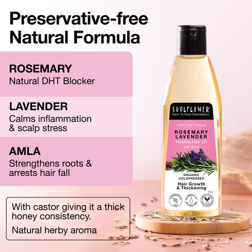 Clinically Proven Rosemary Lavender Hair Oil for 2X New Regrowth